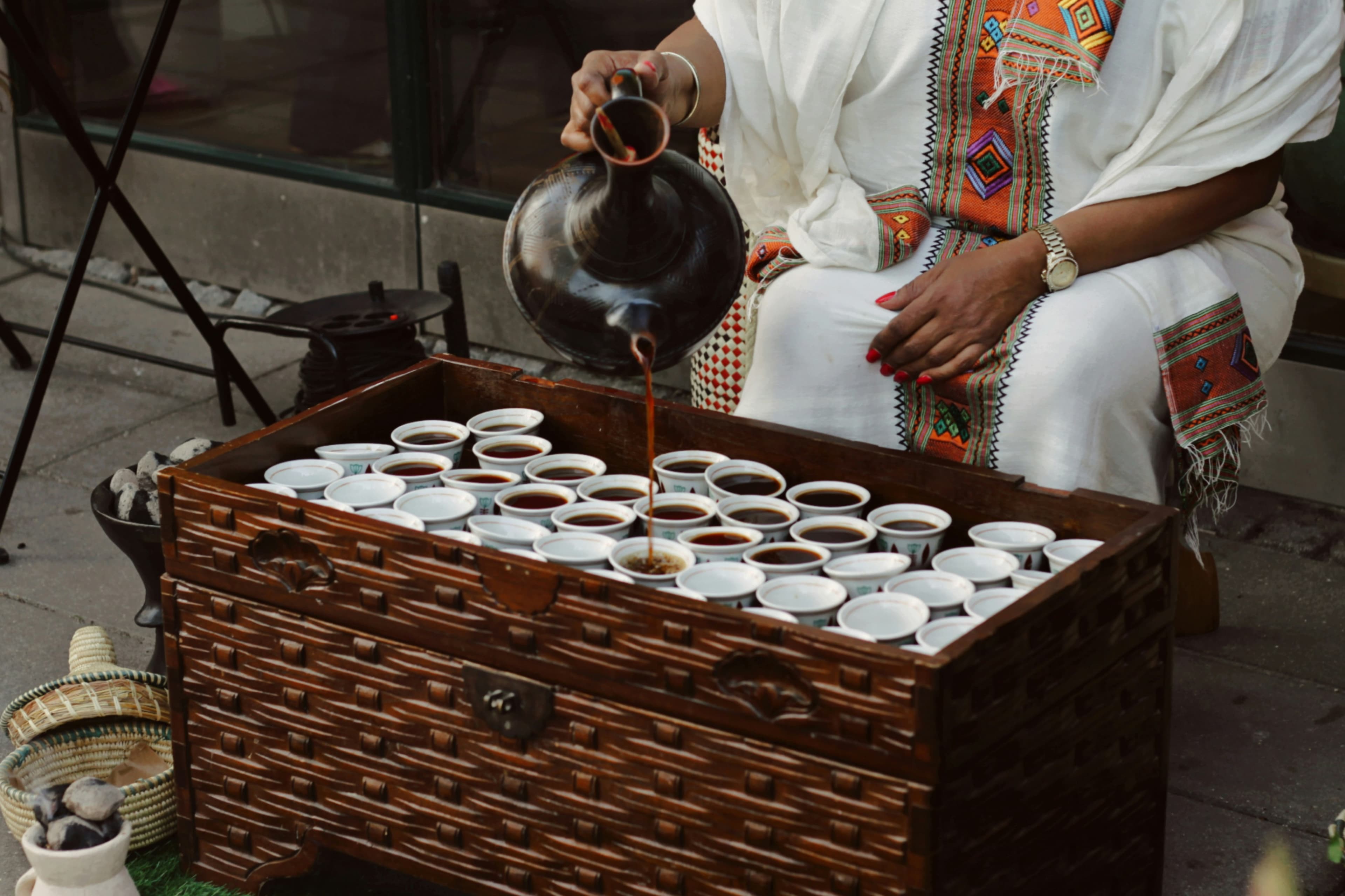 Ethiopian coffee ceremony
